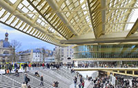 Châtelet-Les Halles is a massive interconnected complex that serves as the heart of the Paris public transit system