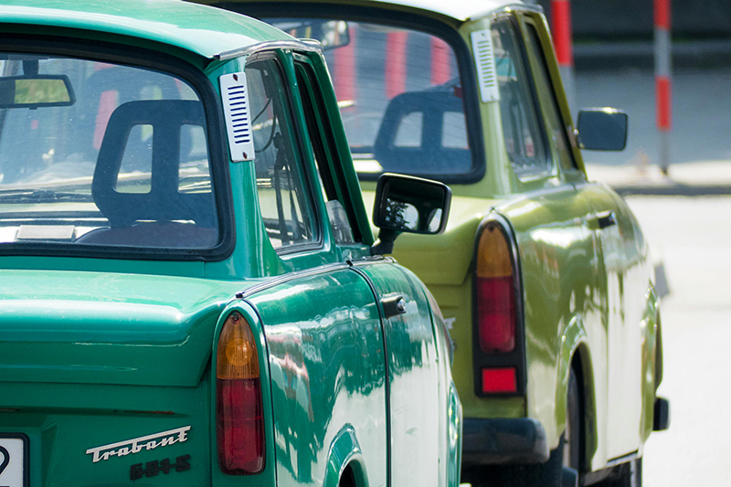 Experience the thrill of driving a Trabant through Berlin's historic streets